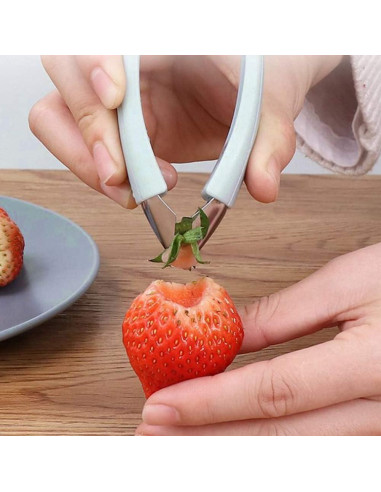 Pelador de Ojos de Piña HERCHR Acero Inoxidable 12 cm Azul