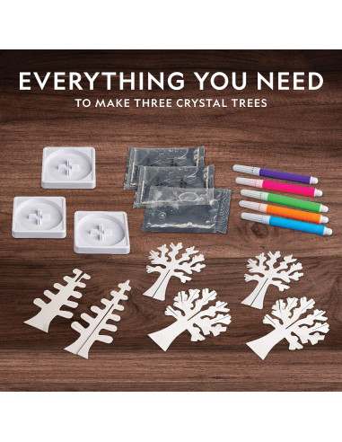 Kit de Crecimiento de Cristales National Geographic - 3 Árboles