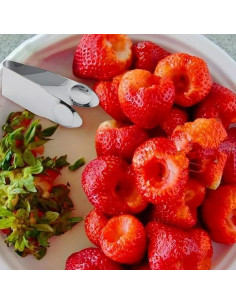 Desgajadora de Fresas Haohaiblooms Acero Inoxidable 7.1cm 2