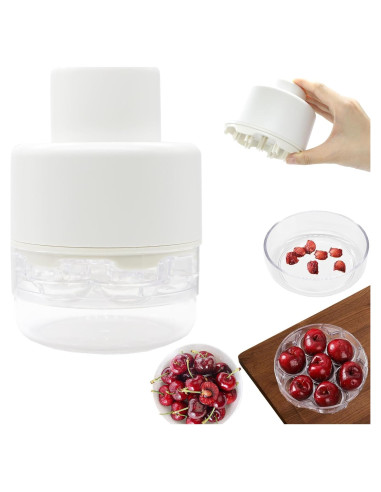 Deshuesadora de Cereza PCTC - Multi-funcional 7 en 1 Blanca