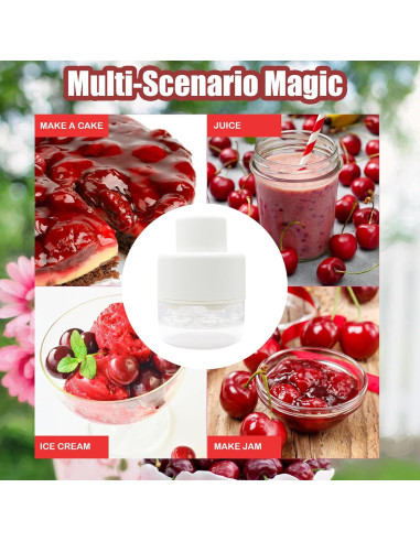 Deshuesadora de Cereza PCTC - Multi-funcional 7 en 1 Blanca