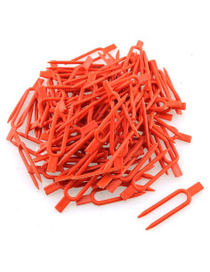 100 Horquillas de Plantación de Fresa JCBIZ 55mm Color Rojo