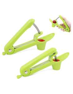 Deshuesadora de Cereza Winterworm 2 Pcs Verde Apto Lavavajillas