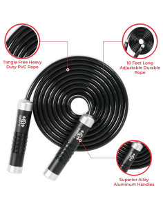 Cuerda para Saltar con Peso Quick Fit 2.74m - Ejercicio Cardio 2