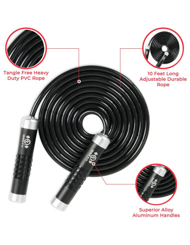 Cuerda para Saltar con Peso Quick Fit 2.74m - Ejercicio Cardio