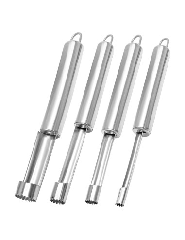 Juego de 4 herramientas para quitar corazones de frutas Coufce