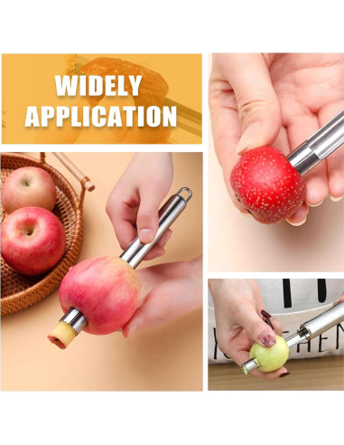 Juego de 4 herramientas para quitar corazones de frutas Coufce