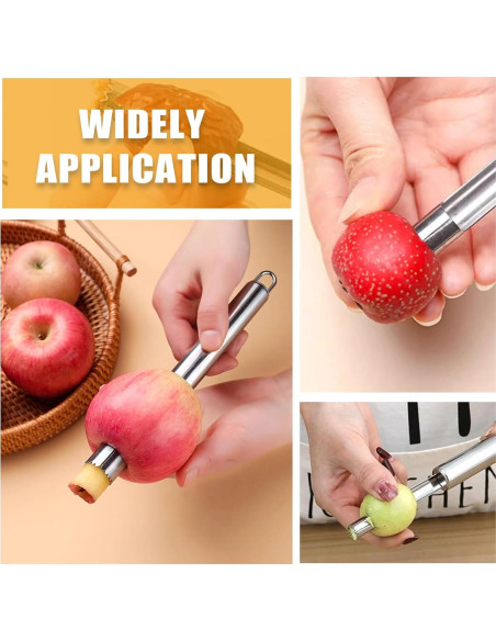 Juego de 4 herramientas para quitar corazones de frutas Coufce