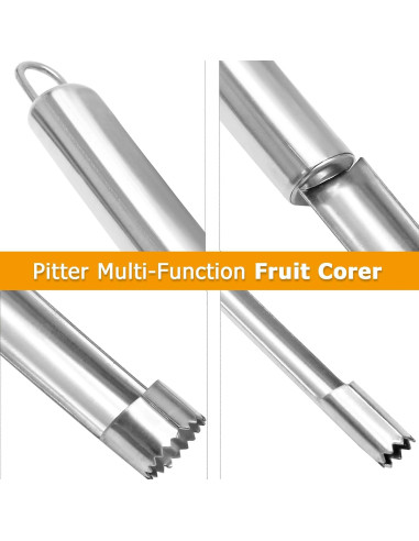 Juego de 4 herramientas para quitar corazones de frutas Coufce