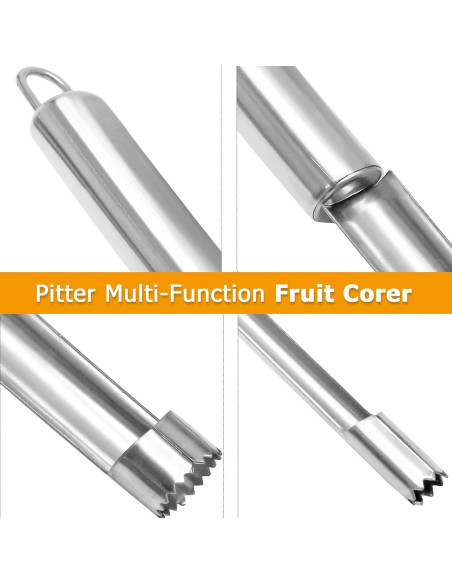 Juego de 4 herramientas para quitar corazones de frutas Coufce