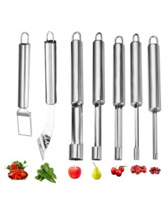 Juego de Herramientas de Acero Inoxidable para Desinfectar Frutas y Verduras - KKpxafl
