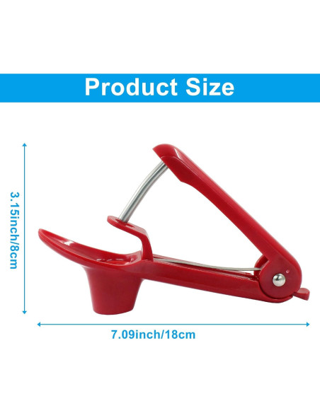 Extractor de Huesos de Cereza Kemcatui Rojo 18 cm
