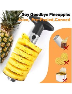 Set de Cortadores de Frutas 4 en 1 EDJAY - Acero Inoxidable 2