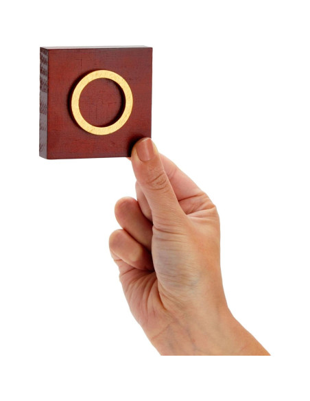 Juego de Tres en Raya de Madera Juvale 24 cm Decorativo