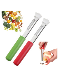 Herramienta 2-en-1 para Desinfectar y Pelar Manzanas Genérico - Acero Inoxidable