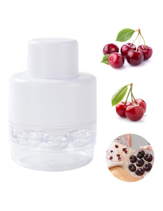 Deshuesador de Cerezas 7 en 1 Genérico Blanco - Herramienta Multifuncional