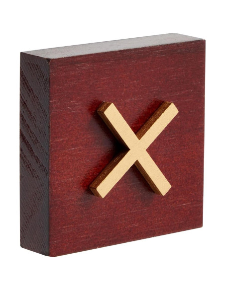 Juego de Tres en Raya de Madera Juvale 24 cm Decorativo