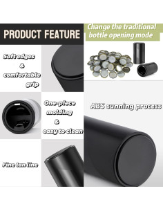 Abrebotellas Automático Genérico Negro 70g para Cerveza 2