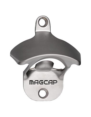 Abrebotellas Magnético Montado en Pared MAGCAP - Níquel Mate