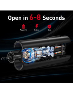 Abridor de Vino Eléctrico Secura KB1-602201 Negro 280g 2