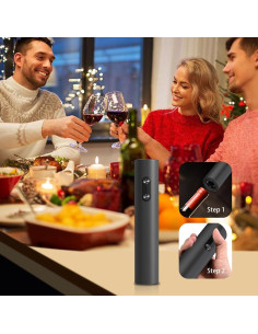 Abridor de Botellas de Vino Eléctrico Liuzouwin Acero Inoxidable 2