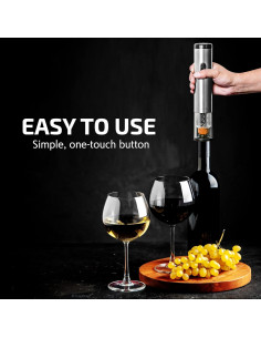 Abridor de Vino Eléctrico OVENTE WO1381S Acero Inoxidable 2