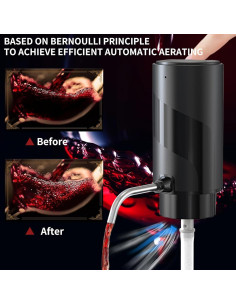 Set de Accesorios para Vino RICANK 4 en 1 Eléctrico Negro 2