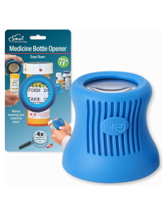 Abridor de Botellas de Medicamentos Jokari con Lupa 4x