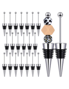 Kosiz 20 Tapones para Botellas de Vino Decorativos Aleación