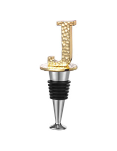 Tapon de Champagne Miicol Letra Dorada J - Reutilizable y Elegante