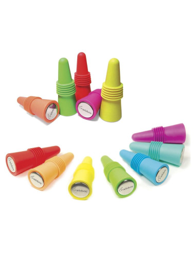 Tapones para Botellas de Vino Metrokane Rabbit 2-Pack Multicolor