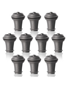 Tapón de Vino al Vacío Vacu Vin Gris - 10 Piezas
