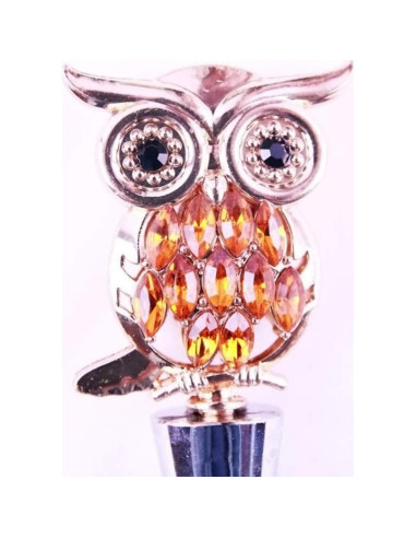Tapones de Vino Adonisaon Búho Decorativos Reutilizables - 2 Piezas