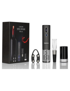 Juego de Abridor de Vino Eléctrico Cookora - Sacacorchos Automático con Accesorios