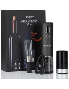 Juego de Abridor de Vino Eléctrico Cookora - Sacacorchos Automático con Accesorios 2