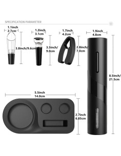 Abridor de Vino Eléctrico Duyiho Recargable Automático 4 en 1 2
