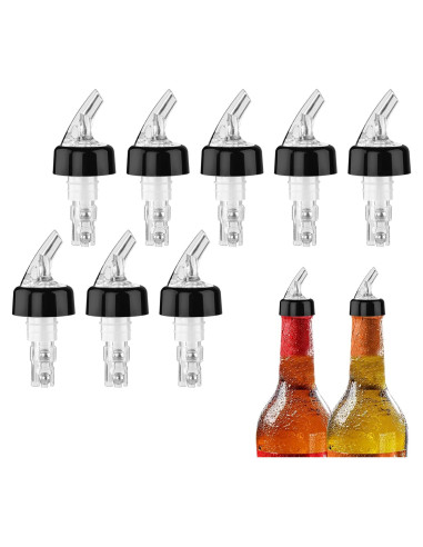 Vertedores Automáticos de Licor STNRST-IN, 8 Pcs, 30 Ml