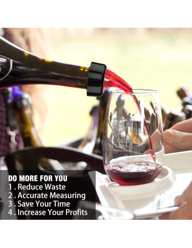 Vertedores Automáticos de Licor STNRST-IN, 8 Pcs, 30 Ml