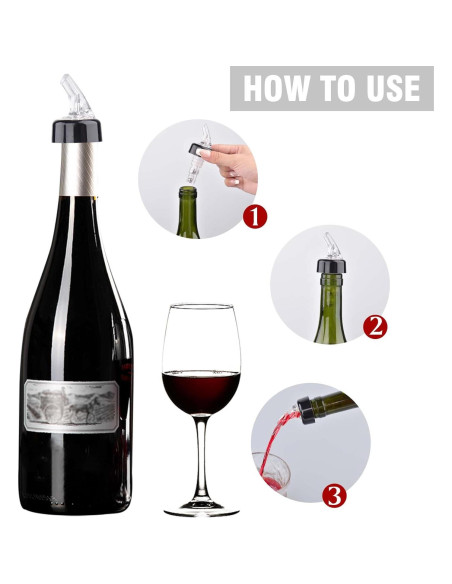 Vertedores Automáticos de Licor STNRST-IN, 8 Pcs, 30 Ml