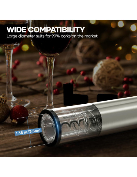 Abridor de Vino Eléctrico Crenova 6 en 1 Recargable