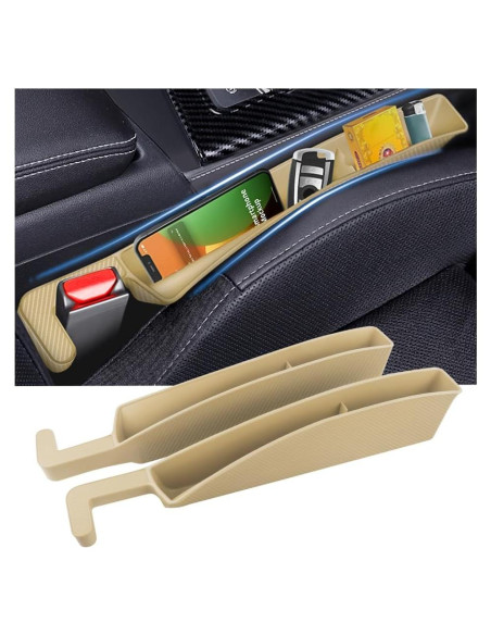Organizador de Espacio entre Asientos Stacool 2PCS TPE Beige