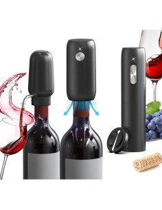 Juego de abridor de vino eléctrico 4 en 1 Redwinter 2