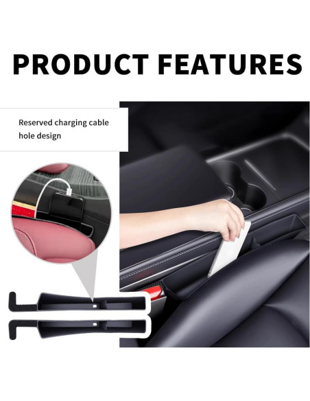 Organizador de Espacio entre Asientos Stacool 2PCS TPE Beige