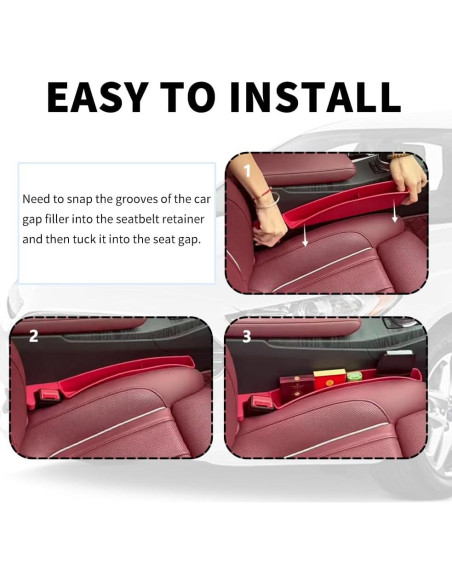 Organizador de Espacio entre Asientos Stacool 2PCS TPE Beige