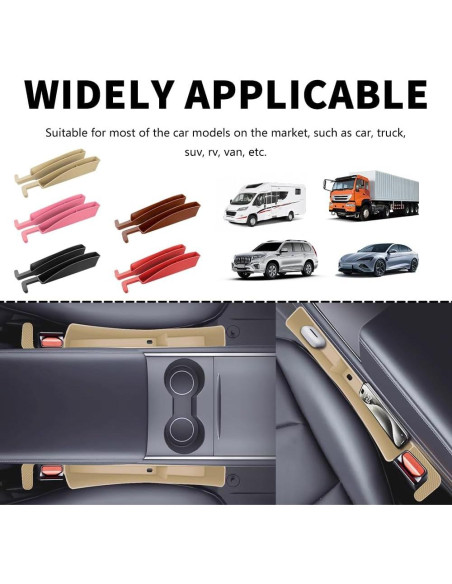 Organizador de Espacio entre Asientos Stacool 2PCS TPE Beige