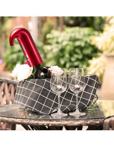 Aerador de Vino Eléctrico RICANK con Funda Dura - Portátil