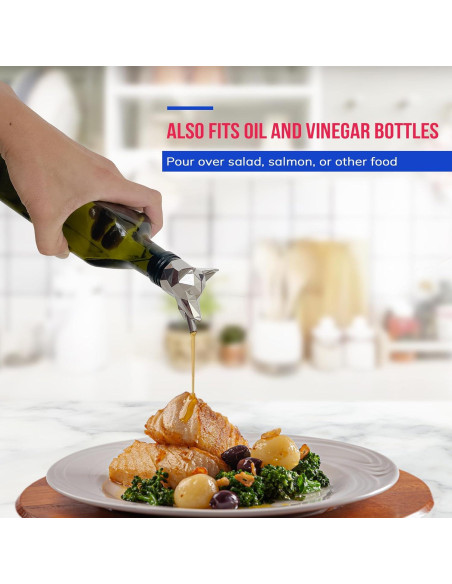 Vertedor de Vino TenTen Labs - Acero Inoxidable - Sin Goteos