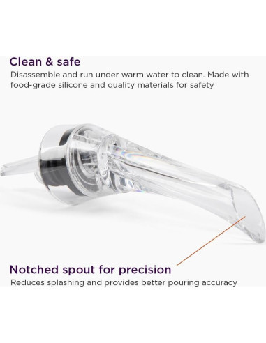 Aerador Vertedor de Vino Firstleaf - Sin Goteos, 0.05L