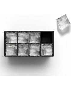 Moldes de Hielo Glacio - 2 Bandejas de Silicona para 8 Cubos Grandes 2