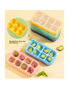 Bandejas de Hielo Mini Otempo con Tapas - Juego de 3 Silicona 2